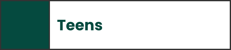 Teens landing page hover button