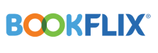 BookFLIX text logo in blue, green, and orange