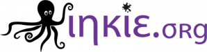 Inkie.org logo of a black octopus and purple text