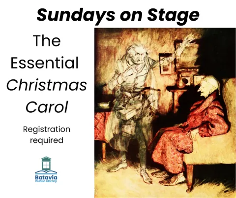 Picture of Ebenezer Scrooge and the ghost of Jacob Marley