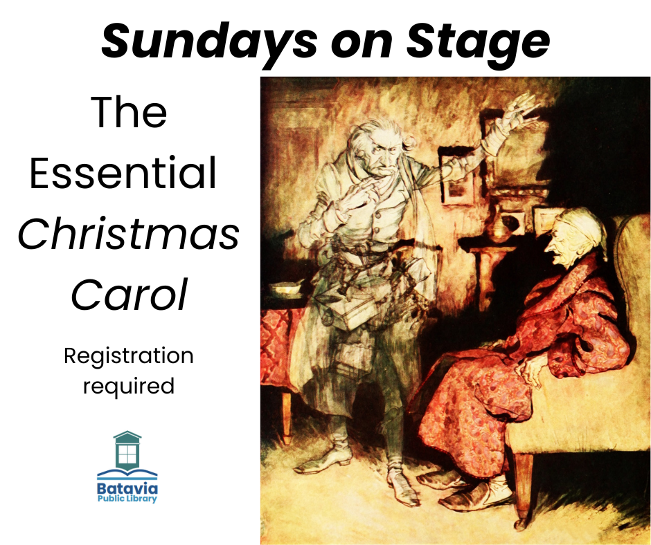 Picture of Ebenezer Scrooge and the ghost of Jacob Marley