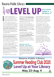 The Batavian July-August 2025 newsletter front page